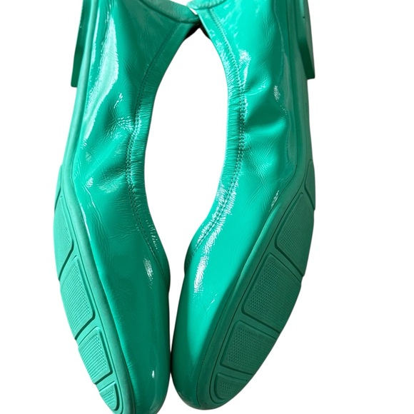 Cole Haan patent leather teal blue ballerina shoes size 7.5 - Picture 4 of 10